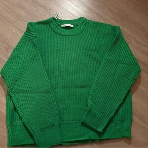 Zara Green Knit Sweater